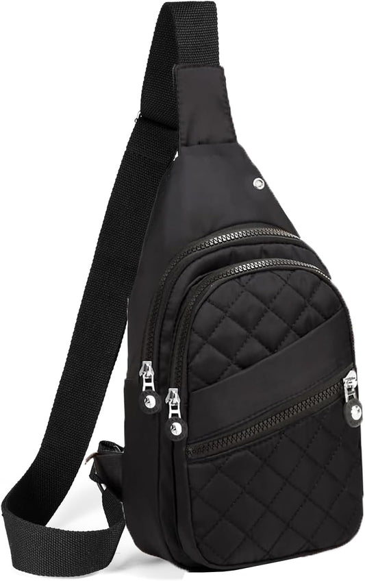 EVANCARY Small Sling Bag for Women Men, Sling Backpack Chest Daypack Crossbody Bag for Travel Outdoor Hiking