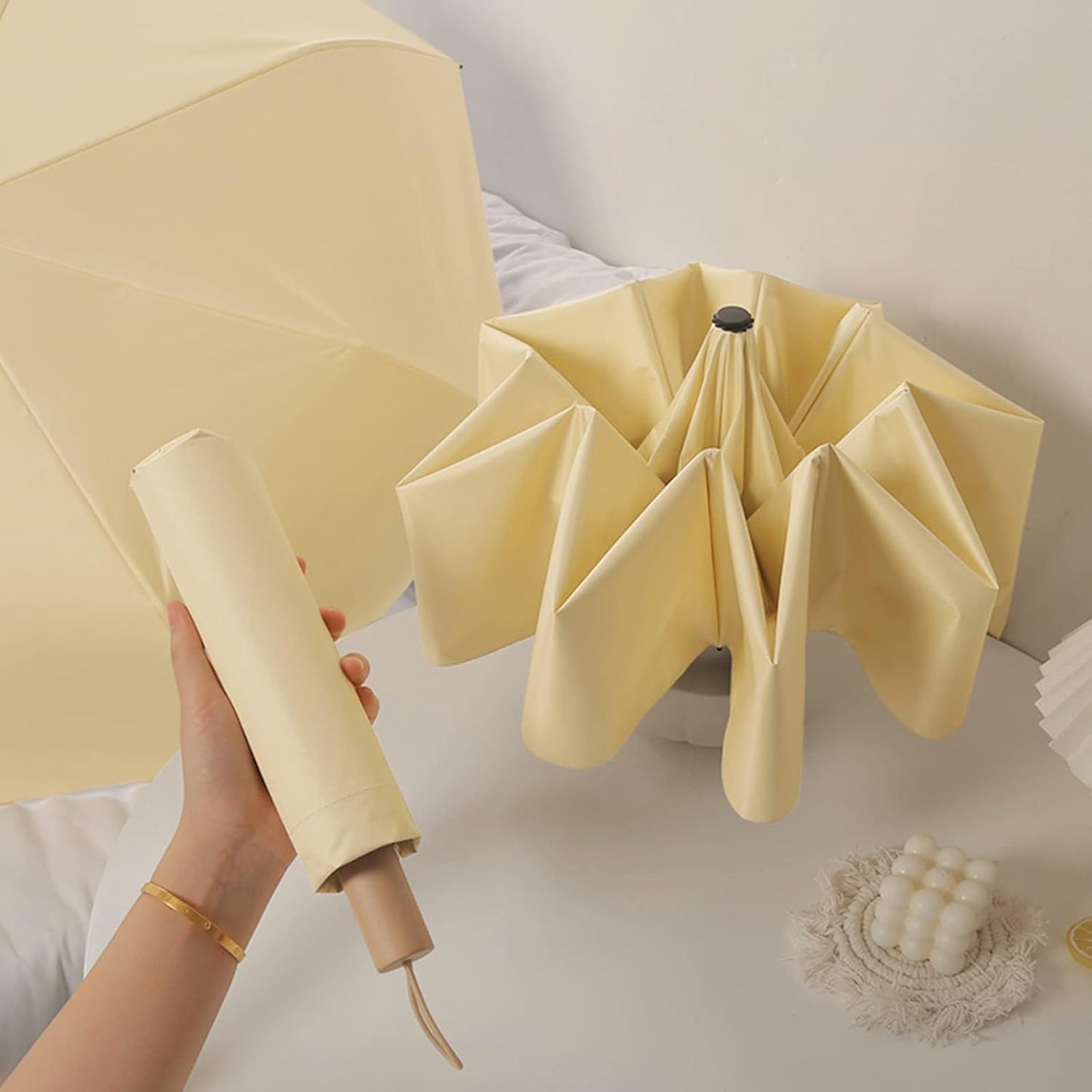 Sun Umbrella UV protection UPF 50+ Compact Portable travel Parasol Auto Open Close Windproof and Waterproof Folding Sun and Rain Small Umbrella For Walking