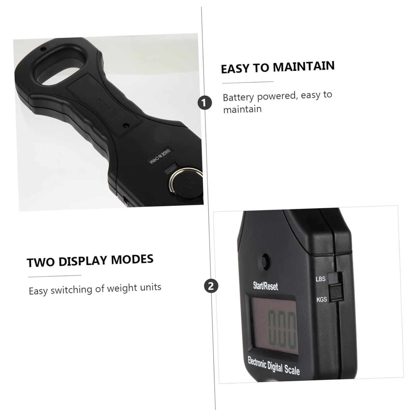 Portable Electronic Luggage Scale 30kg Digital Hanging Scale Travel for Luggage