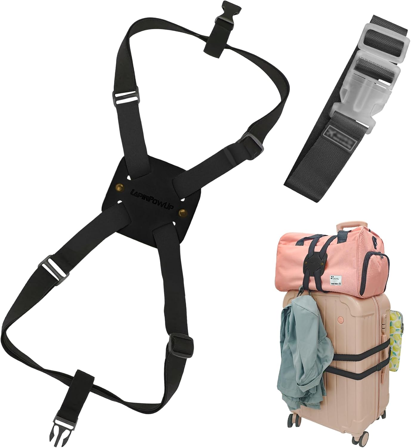 Luggage Straps for Suitcases,Luggage Straps Bag Bungees,Adjustable TSA-Approved – High Elastic