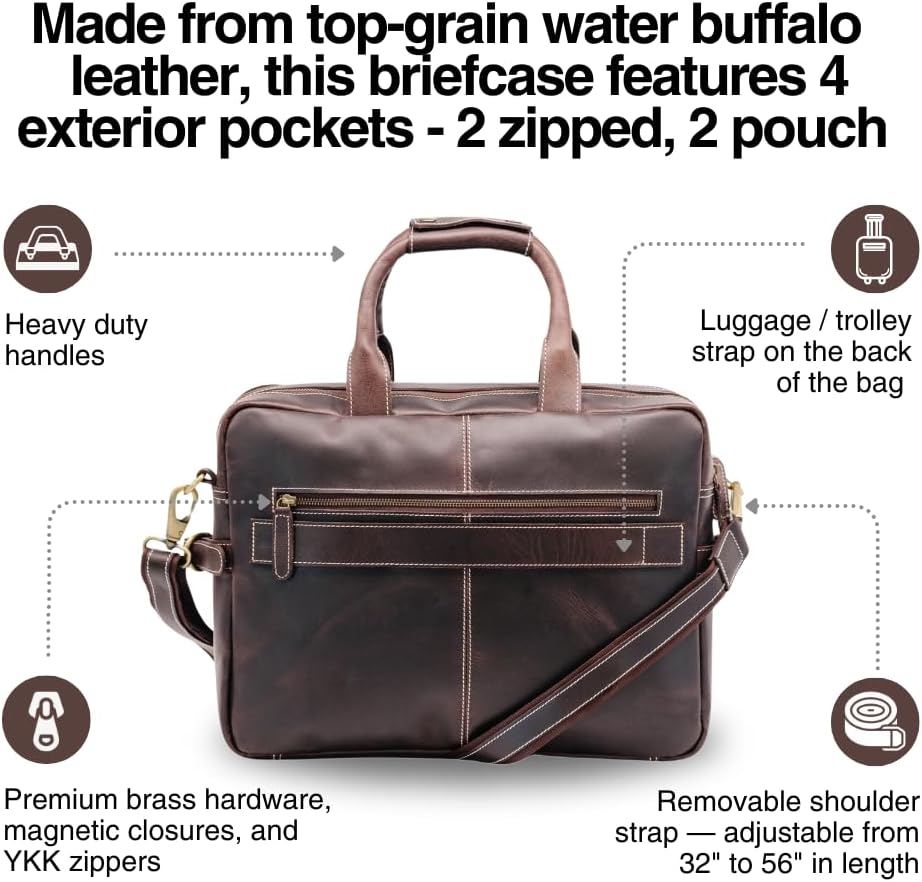 Buffalo Leather Pilot Bag