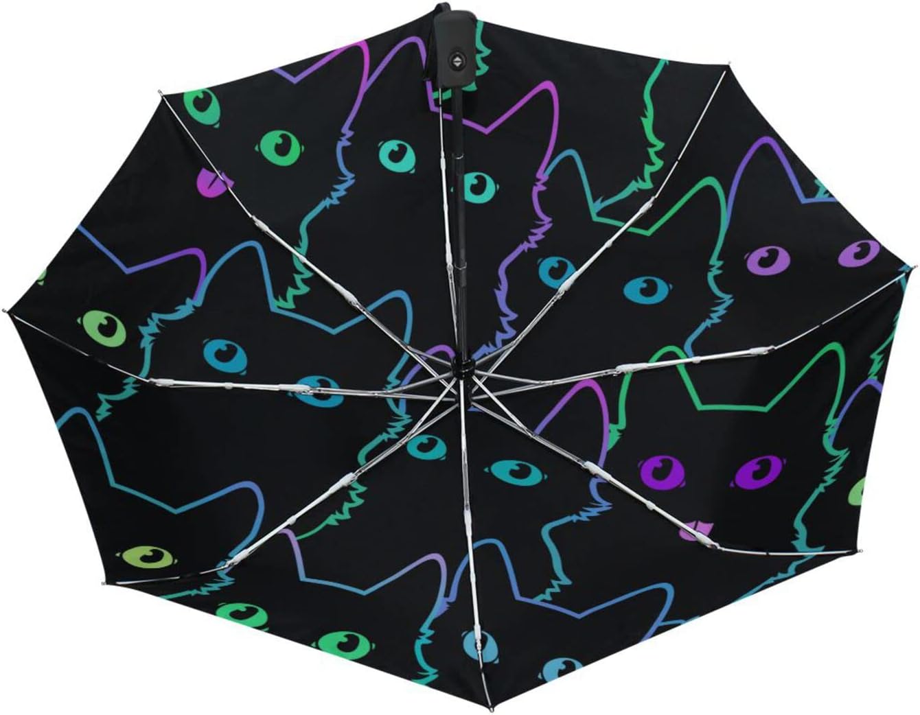 Automatic Umbrella One Touch Auto Open and Close Button Compact Travel Umbrella for Women Men Kid