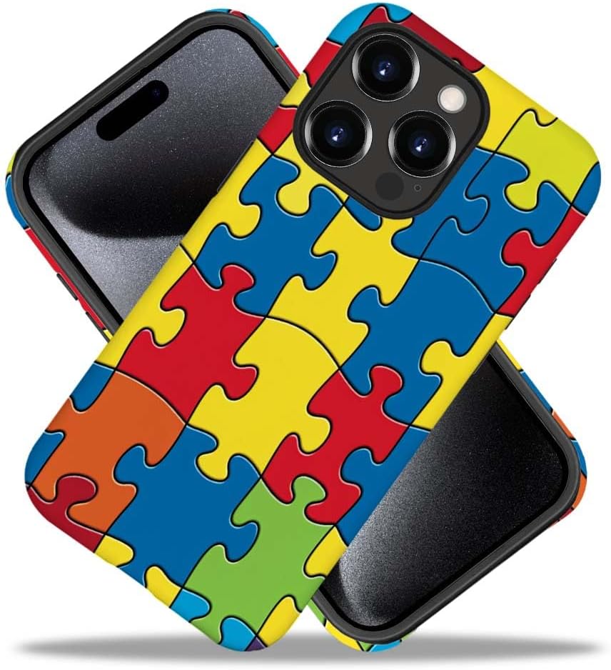 SEized Case Compatible with for iPhone 11 Pro Max,Color Puzzle Autism Phone Case for Girl Women Boy Men,Durable Protection Case for iPhone 11 Pro Max