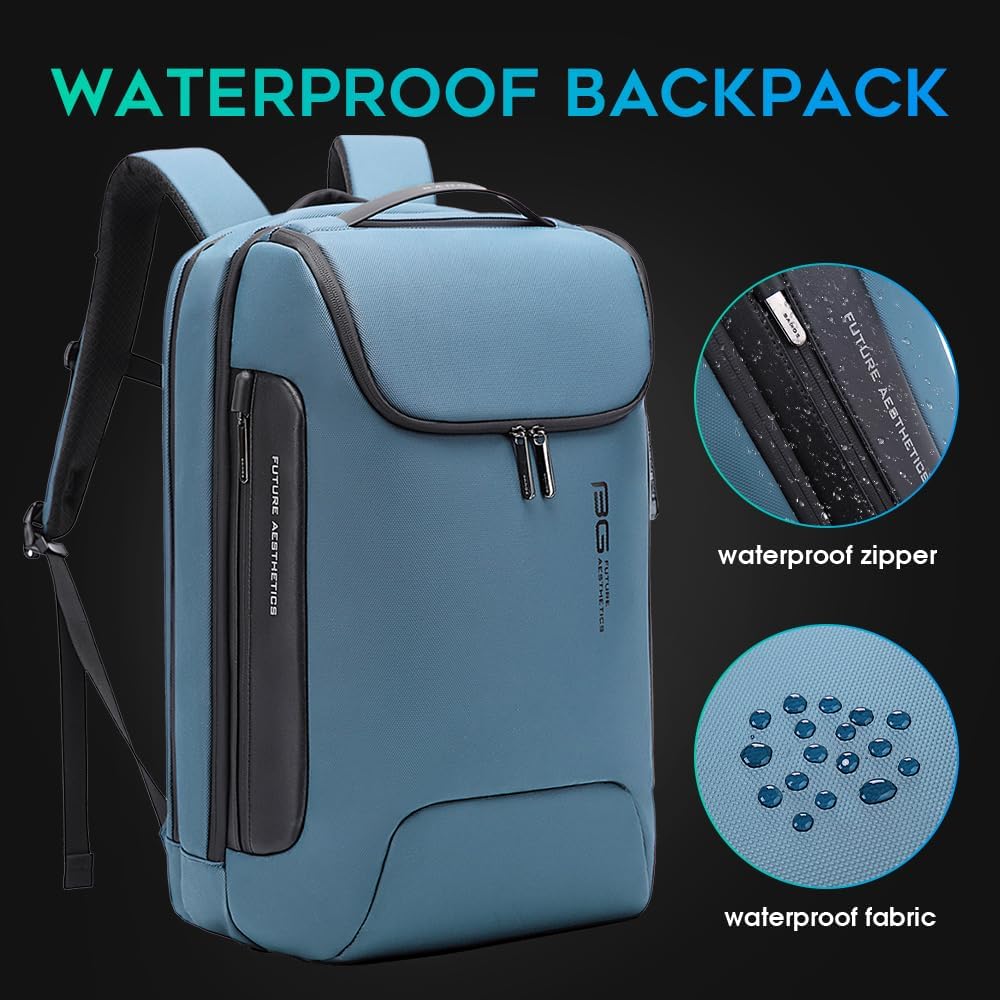 BANGE Anti-Theft Travel Backpack,Waterproof Fashion Work Backpacks,High Tech Backpack with USB3.0