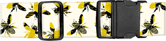 Luggage Straps for Suitcases, Adjustable Travel Belt, Durable Wide Luggage Strap, Cute Suitcase Strap Identifiers with Buckle, Bag Straps for Luggage, Cute Bees
