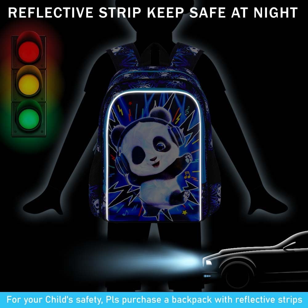 3PCS Boys Backpack, Water Resistant Kids Bookbag Set with Lunch Box, Cute School Bag for Preschool Toddler