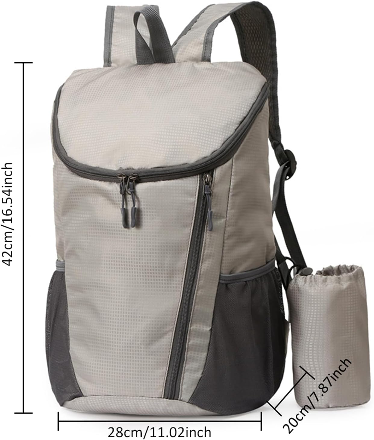 Portable Foldable Backpack Folding Mountaineering Bag, Ultralight Outdoor Cycling Rucksack, Travel