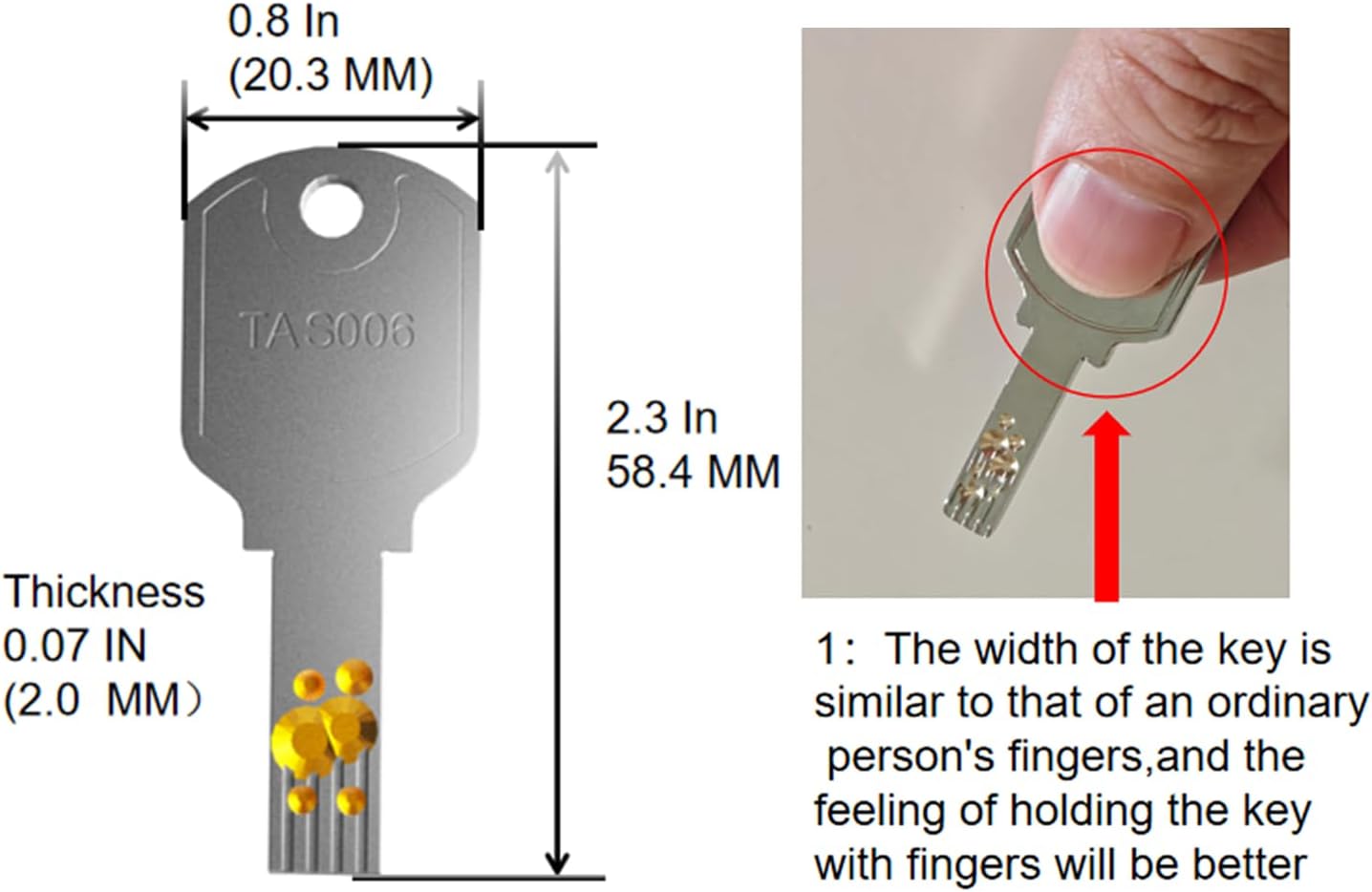 Compatible with 006 Luggage Key Luggage Lock Convenient Replacement for RIMOW International Travel Approved Locks for Luggage Suitcase Lock AC
