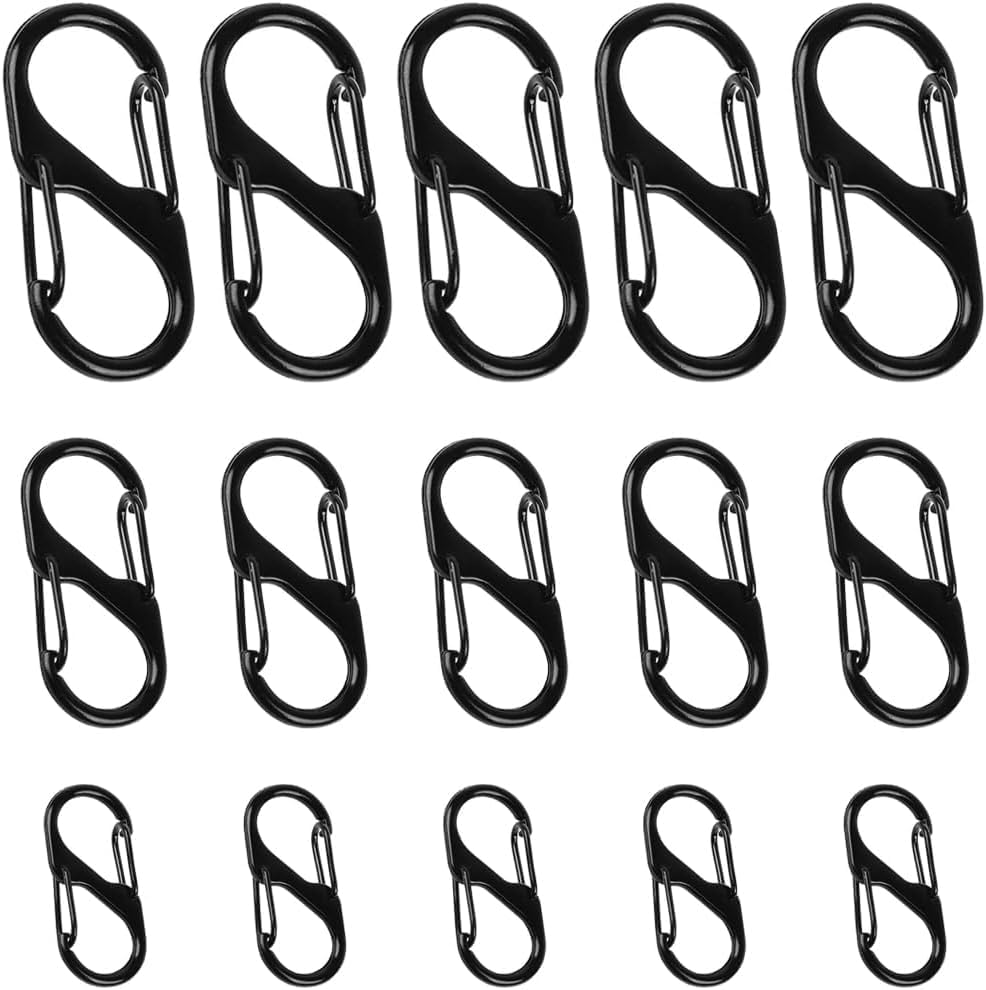 15pcs Zipper Clip Theft Deterrent, Double Opening Backpack Zipper Lock, Zipper Pull Replacement Anti Theft for Luggage