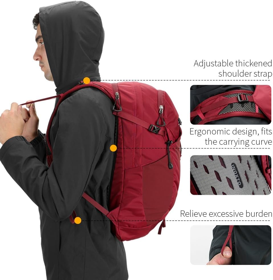 Hiking Hydration Backpack with 3l Water Bladder for Women and Men 25L Water Backpack for Hiking