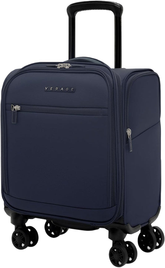 Verage Underseat Carry On Luggage with Wheels & USB Port,14 inch Wheeled Spinner Carry-on Luggages Bags for Airlines, Lightweight Overnight Suitcase for Men Women (14-Inch Compact Underseat Pro)