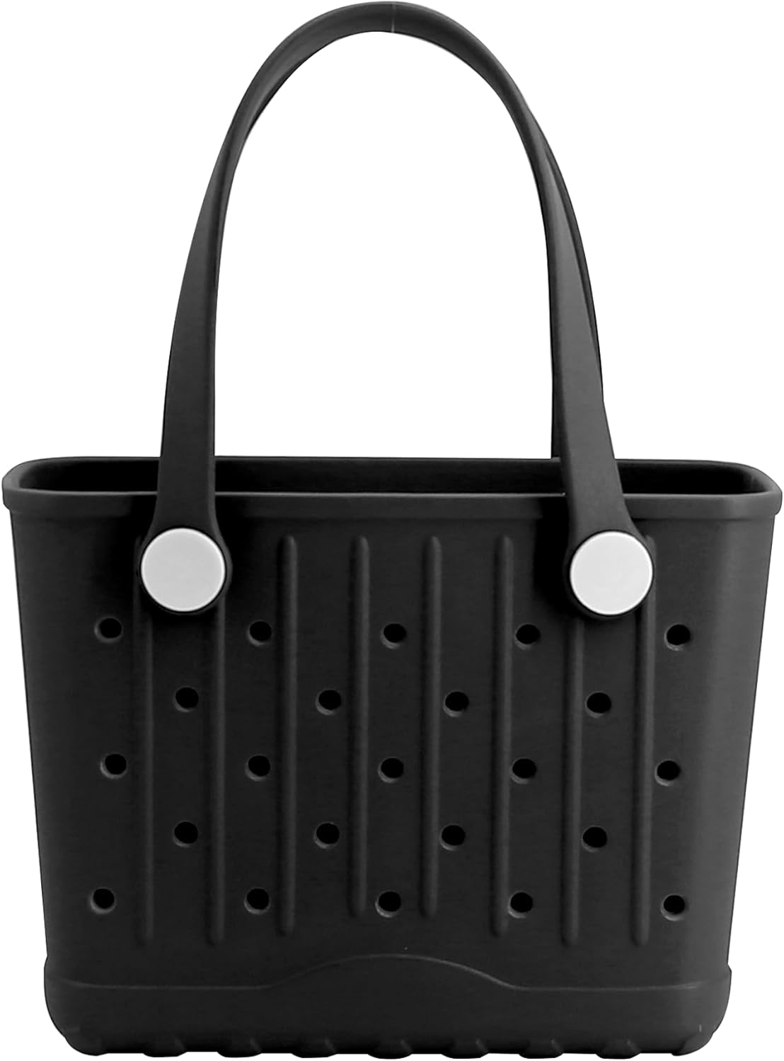 Rubber Tote Bag Small Beach Bag Waterproof Travel Bags Washable Tote Portable Open Handbag for