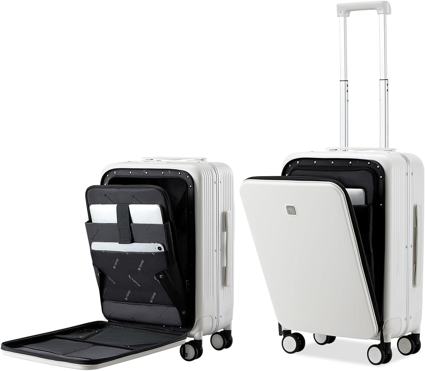Hanke Grace Hard Shell Suitcases with Wheels,20 Inch Carry On Luggage Airline Approved with