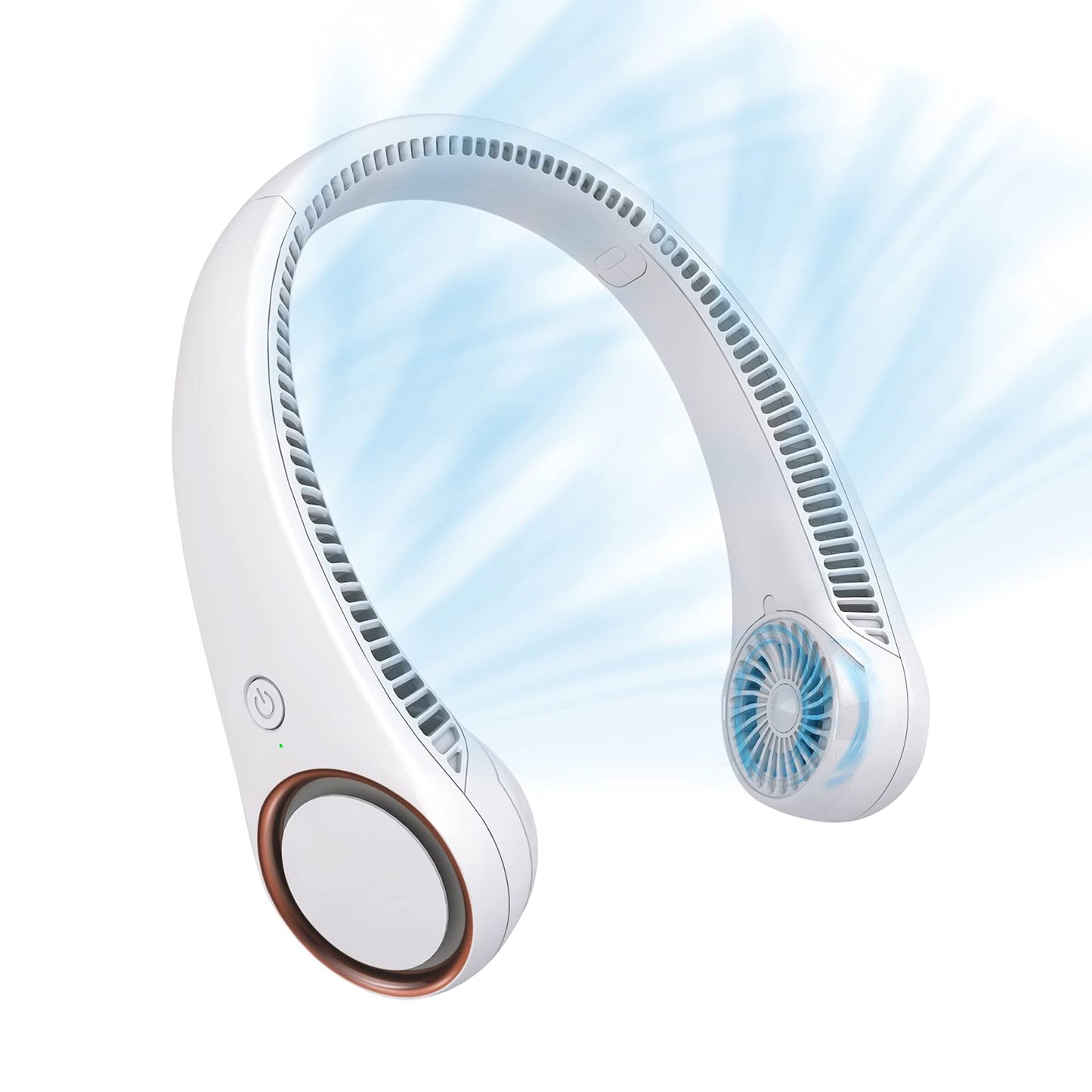 CIVPOWER Neck Fan: Portable Personal Neck Cooling Rechargeable Bladeless Fan - Hands Free 3 Speed