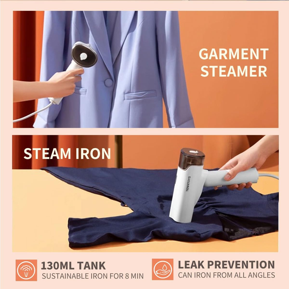 2026 upgraded 1200w Travel Garment Steamer for Clothes only used in 110v