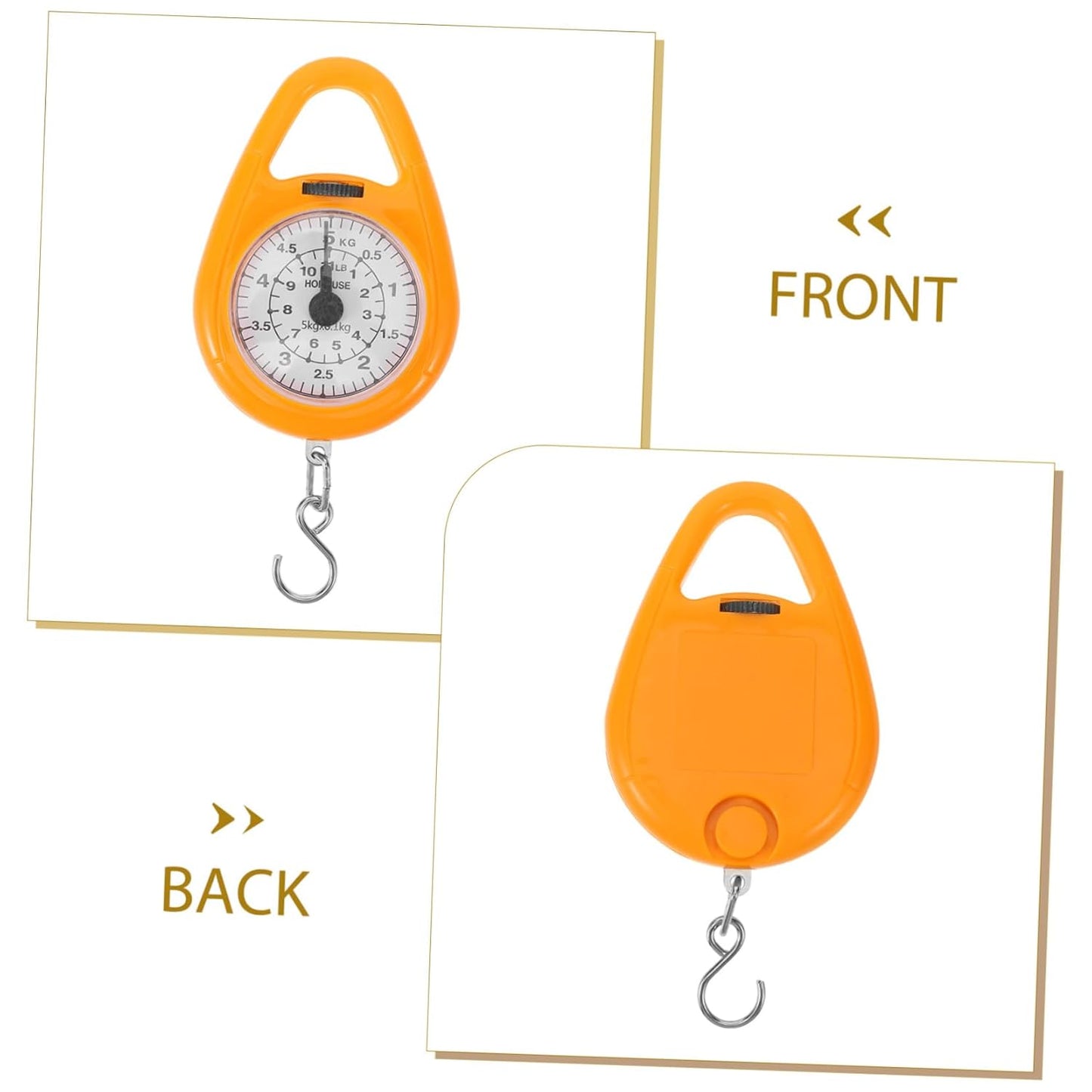 Handheld Scale Mechanical Spring Balance Luggage Scale for Travel Built Hook