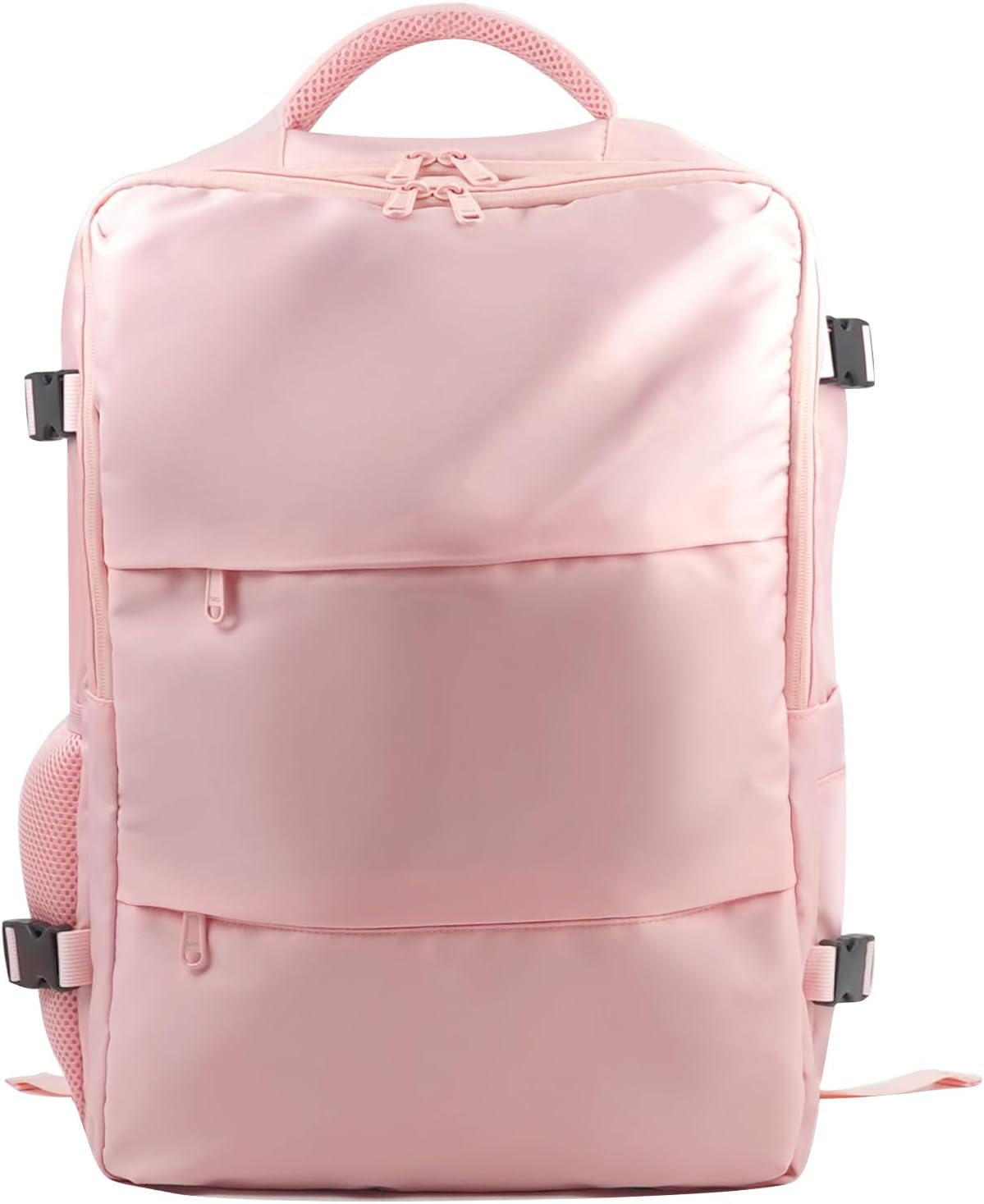 Travel Backpack for Women & Men, Waterproof Carry On Backpack Airline Approved Laptop Backpack Fits 15.6 Inch Laptop, Business Computer Bookbag for Work, College, Travel (Pink, Medium)