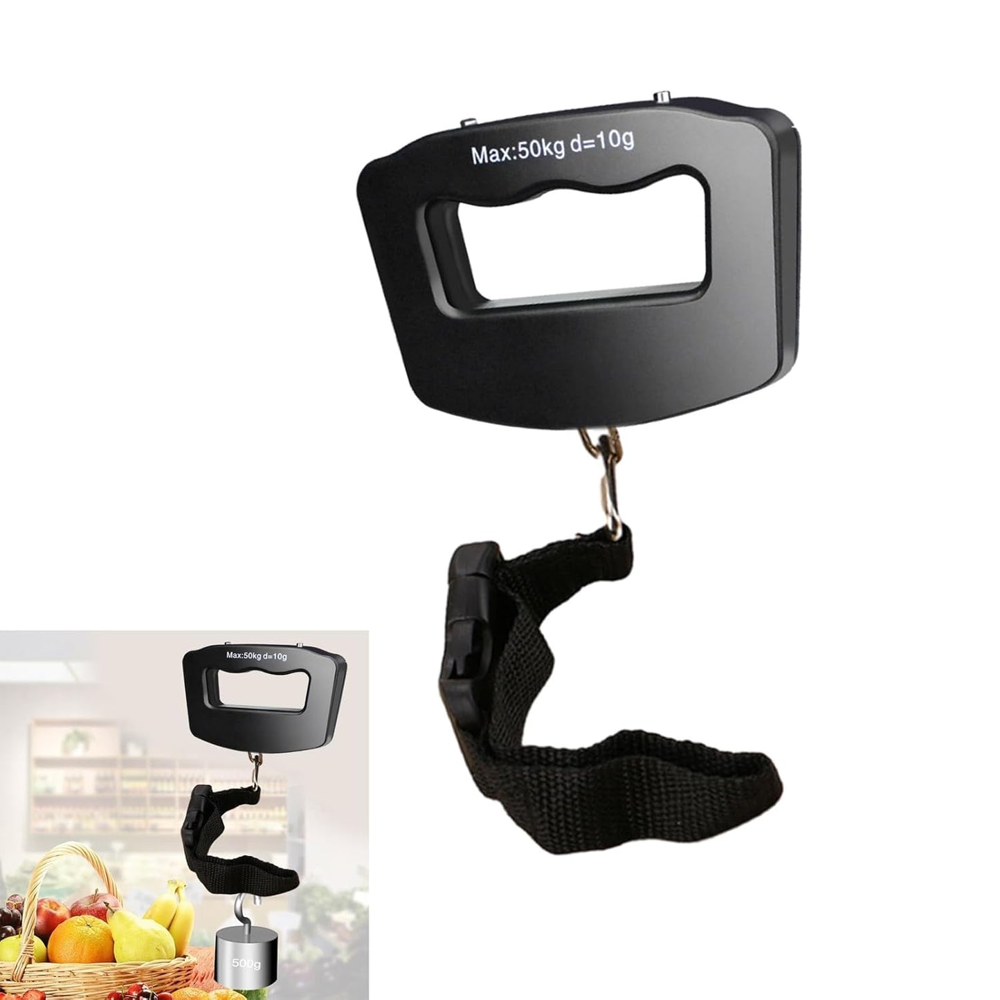 Digital Luggage Scale 110lb/50kg Portable Handheld Suitcase Weight Scale With Hook For Travel Scale