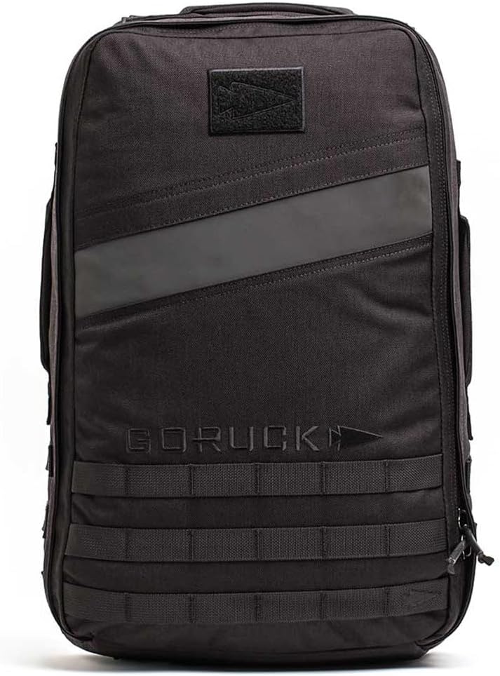GORUCK Rucker 4.0 25L Black - Purpose Built Rucking Backpack, Military Weight Training Rucksack w/Ruck Plate Pocket and Extra Padded Straps