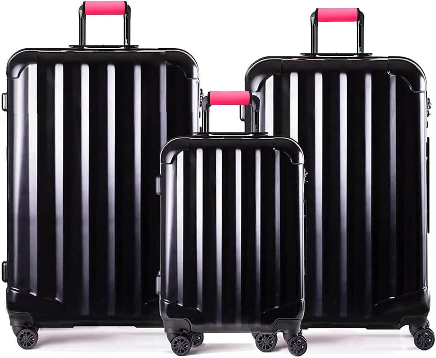 Luggage Handle Wrap-Neoprene Luggage identifiers for Suitcases Unique Bright Luggage Tags/Spotter/Markers/Handle Cover Travel Accessories (Bright Pink)