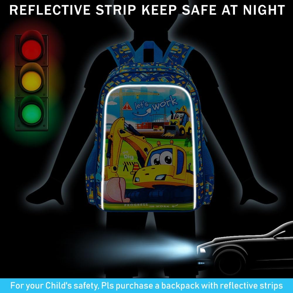 3PCS Dinosaur Backpack for Boys, 16 Inch Kids Water Resistant Preschool Elementary Kindergarten Bookbags and Lunch Box
