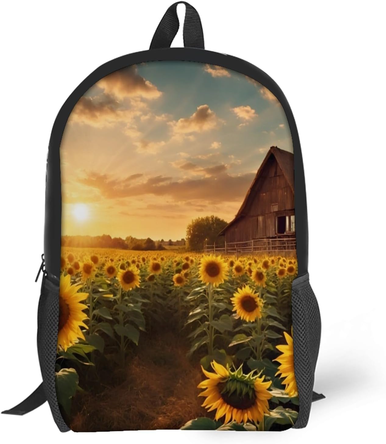 Daisy Sunset School Backpack Lightweight Laptop Backpacks Large Capacity 1 Main Compartment Outdoor