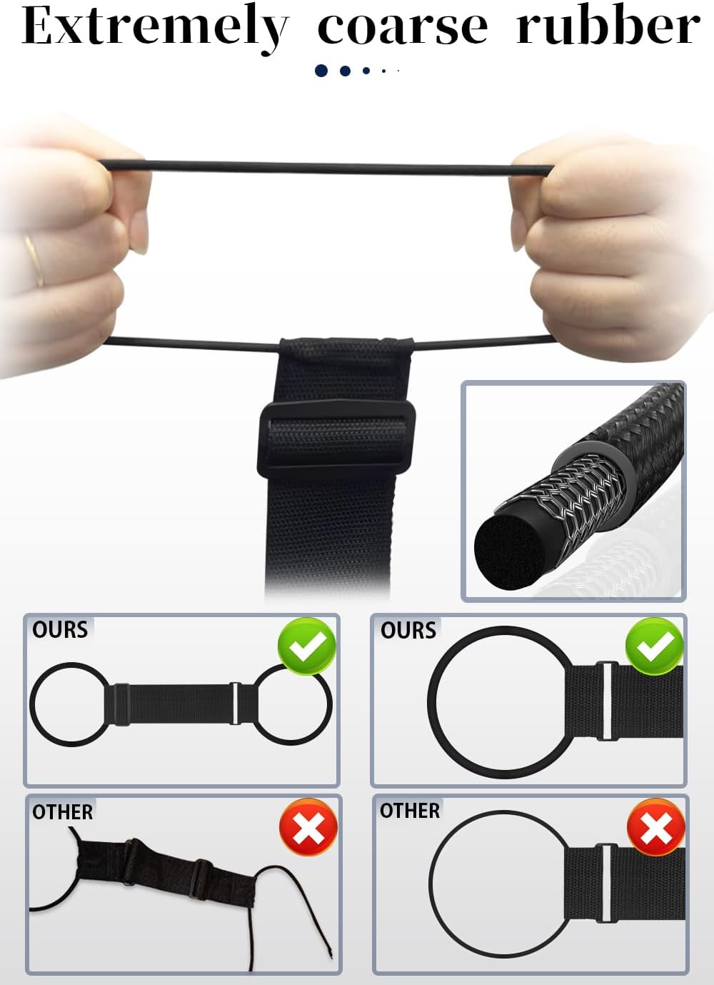 Luggage Straps Bag Bungee Luggage Straps Suitcase Adjustable Belt，Add a Bag Easy to Travel Suitcase Elastic Strap Belt Luggage Accessories(Black)