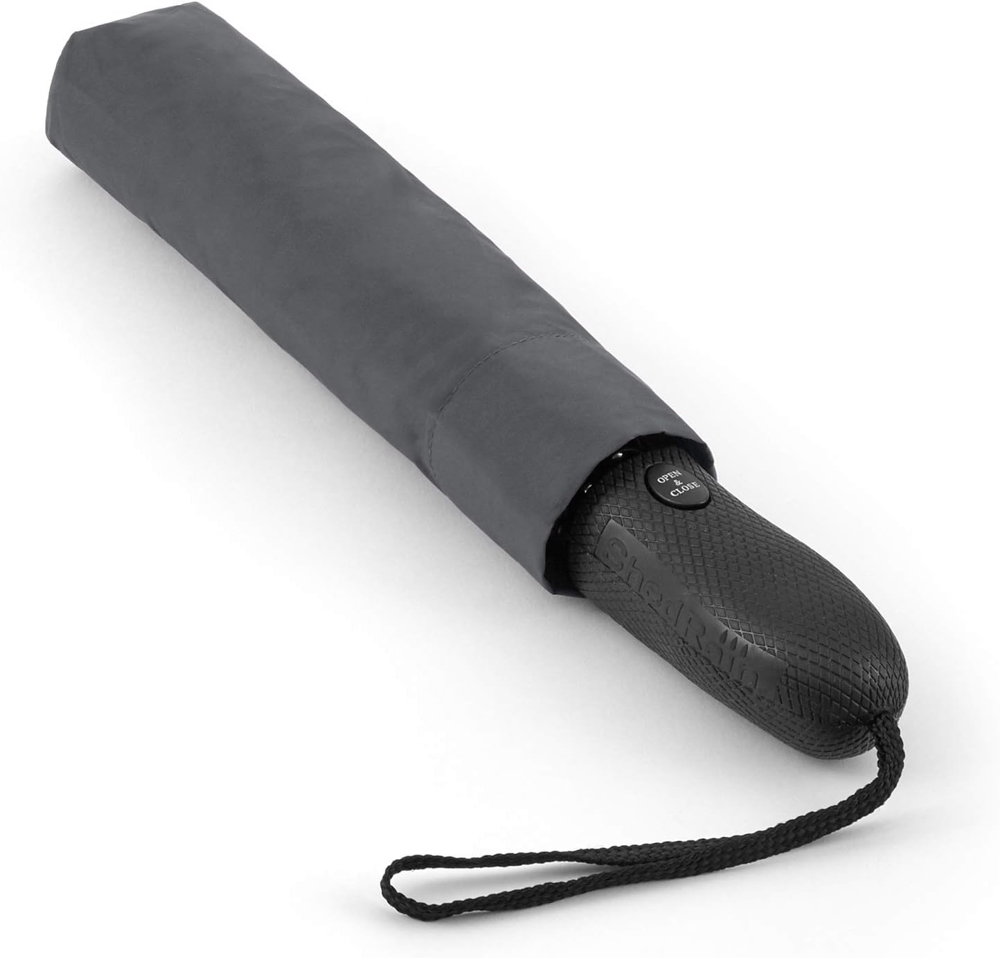 ShedRain Windjammer Automatic Vented Compact Folding Travel Umbrella - Charcoal, Rain, Wind