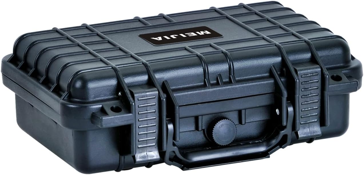 MEIJIA Portable All Weather Waterproof Protective Hard Case, Small Camera Case,Dry Case with