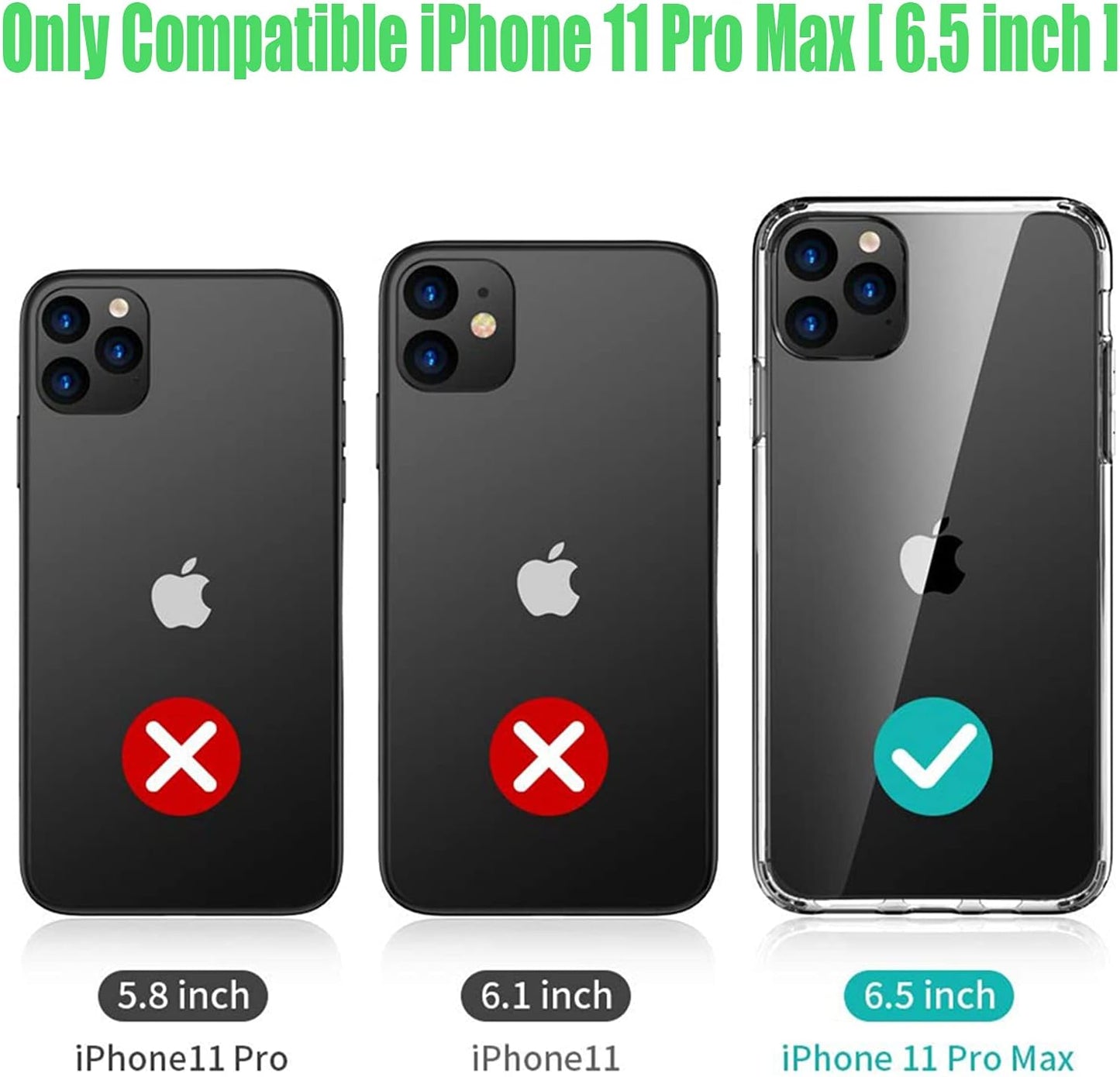Battery Case for iPhone 11 Pro Max, 8500mAh Slim Portable Rechargeable Battery Pack Charging Case Compatible with iPhone 11 Pro Max (6.5 inch) Extended Battery Charger Case (Black)…