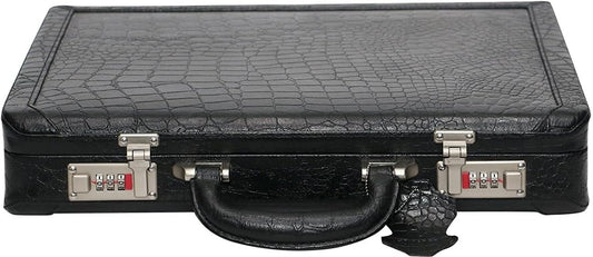Full Grain Leather Briefcase Attache Case For Unisex Size L17xW3xH12 Inches Briefcase Bag