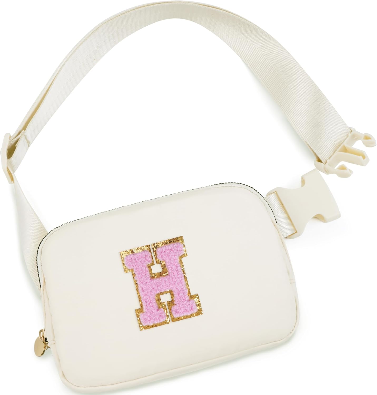 Monogrammed Gifts for Women - Fanny Pack & Crossbody Bag for Kids & Women, Trendy Everywhere Belt Bag | Cream