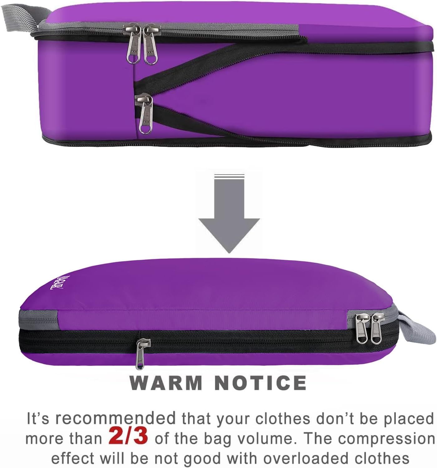 BAGAIL 4 Set/6 Set/8 Set Compression Packing Cubes Travel Accessories Expandable Packing Organizers