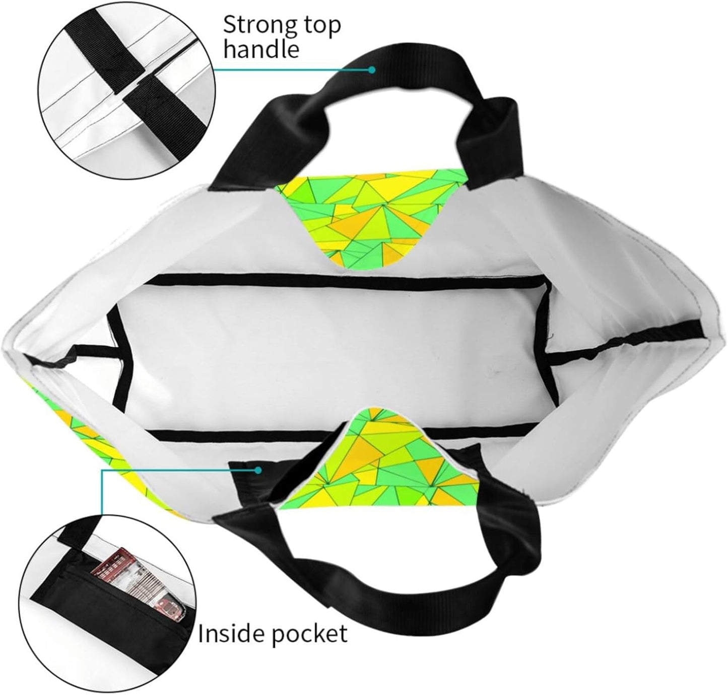 Tote Bag Beach Bag for Women Reusable Grocery Large Shopping Shoulder Bag Travel Handbag