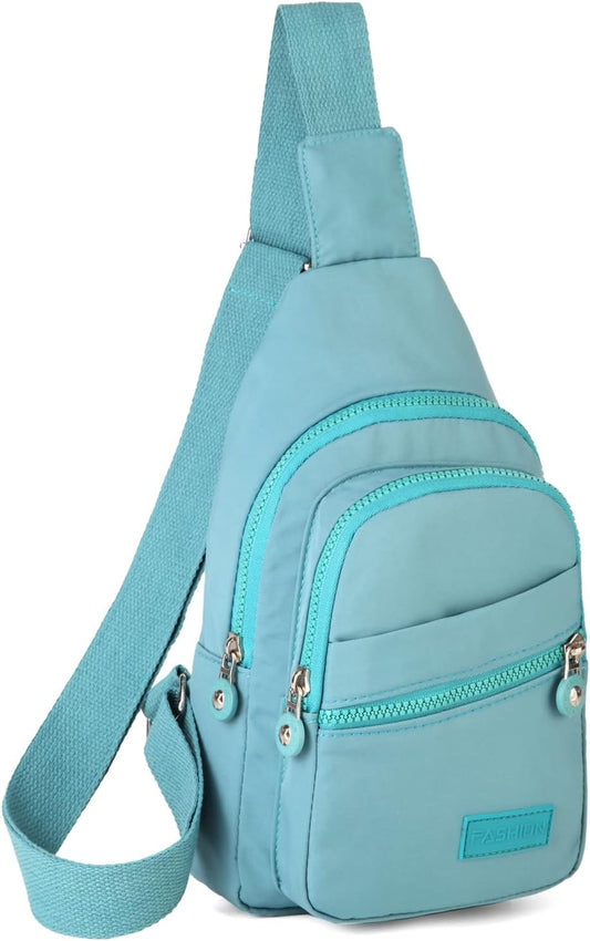 EVANCARY Small Sling Bag for Women Men, Sling Backpack Chest Daypack Crossbody Bag for Travel Outdoor Hiking