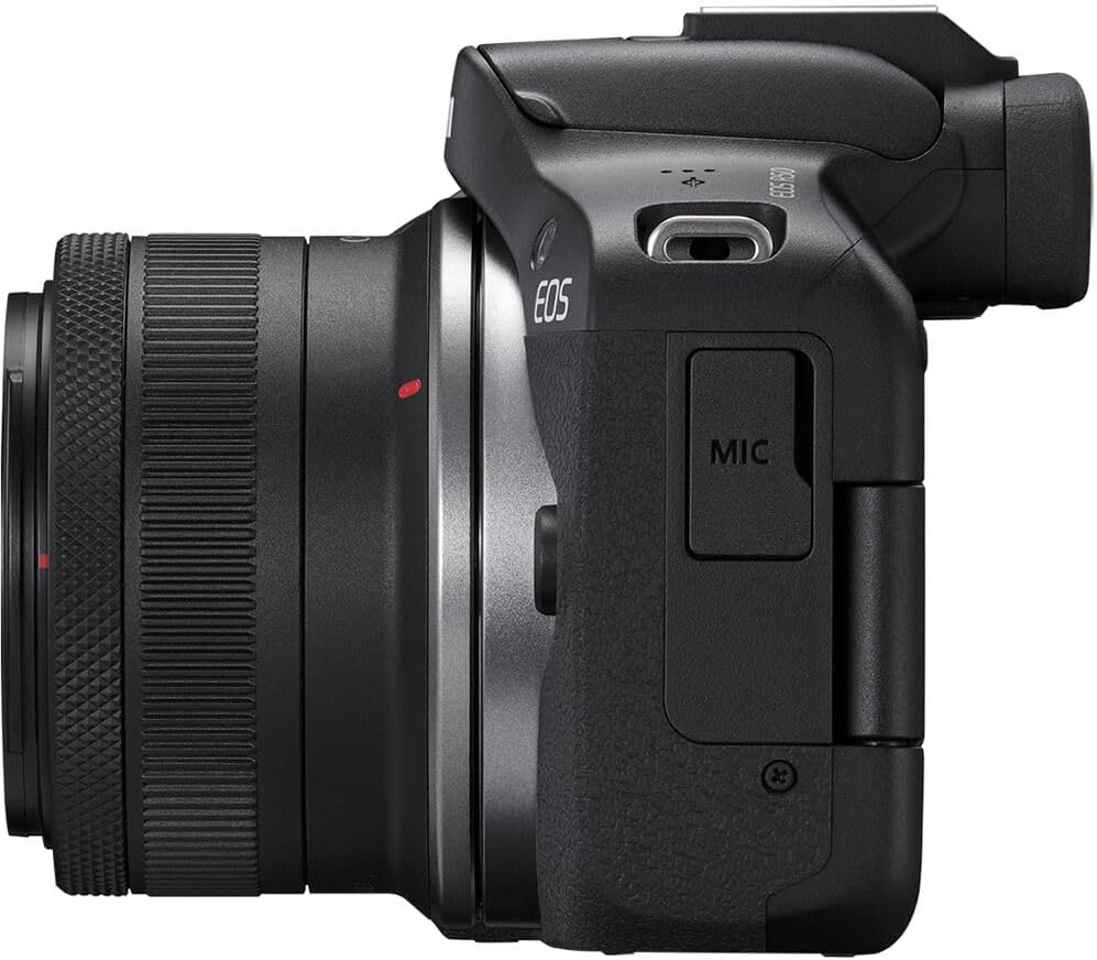 Canon EOS R50 Mirrorless Camera with 18-45mm & 55-210mm RF-S Lenses | 24.2MP APS-C Sensor, Dual Pixel CMOS AF, 4K Video | Compact Hybrid Camera Kit with Shoulder Bag and 64GB Card