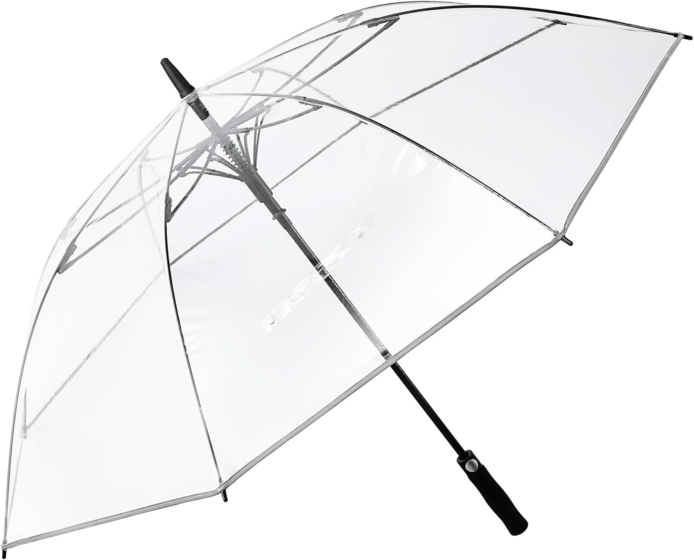 G4Free 62 Inch Clear Golf Umbrella Transparent Auto Open Large Stick Umbrella Oversized Windproof Waterproof with Sleeve for Women Men