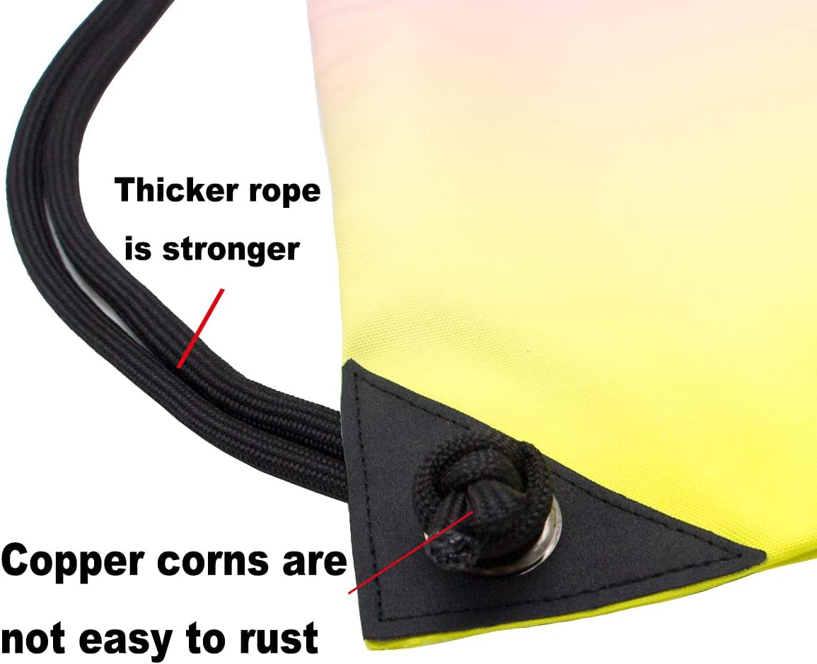 HOLYLUCK Drawstring Backpack Bag Sport Gym Sackpack
