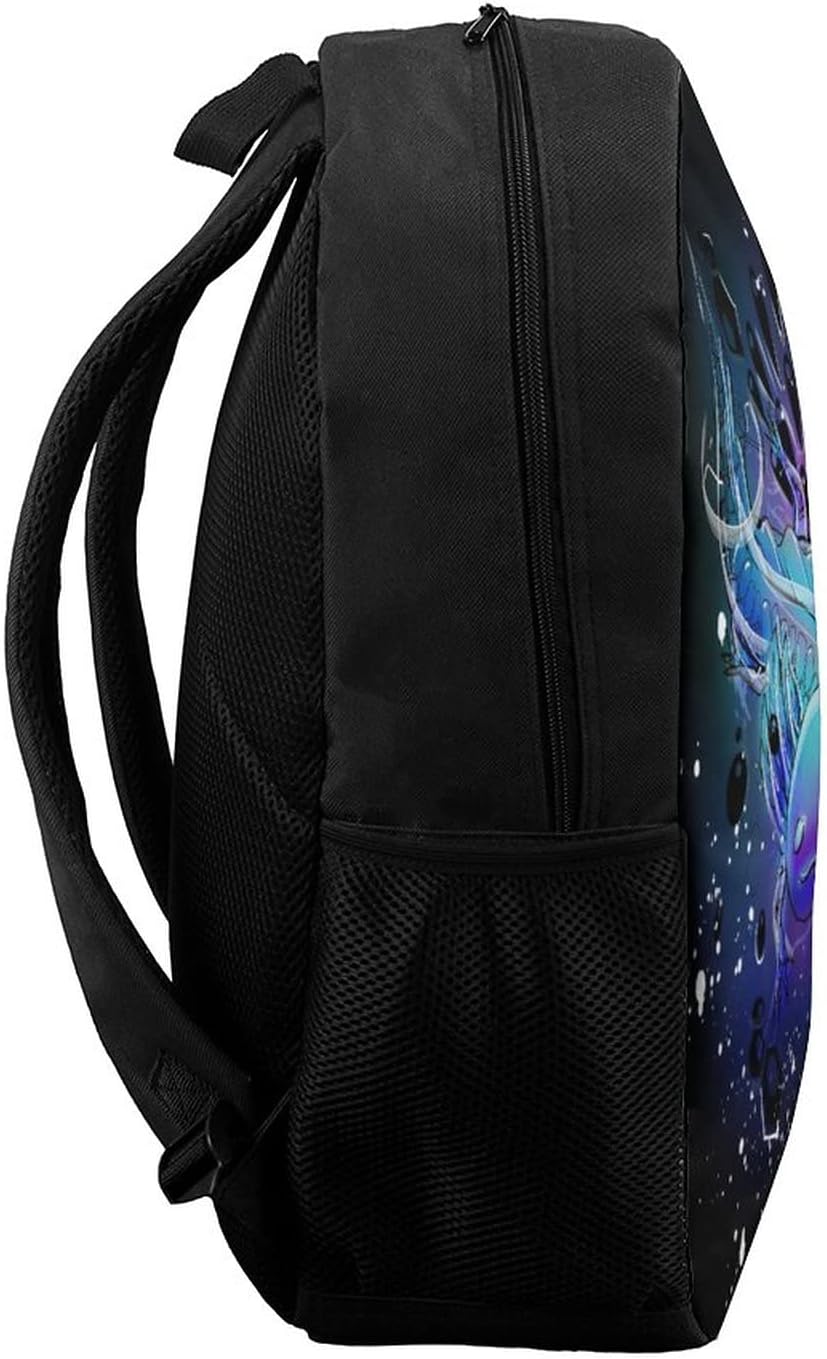 Axolotl Backpack, Waterproof Bookbag for Boys Girls Back to School 17 Inch