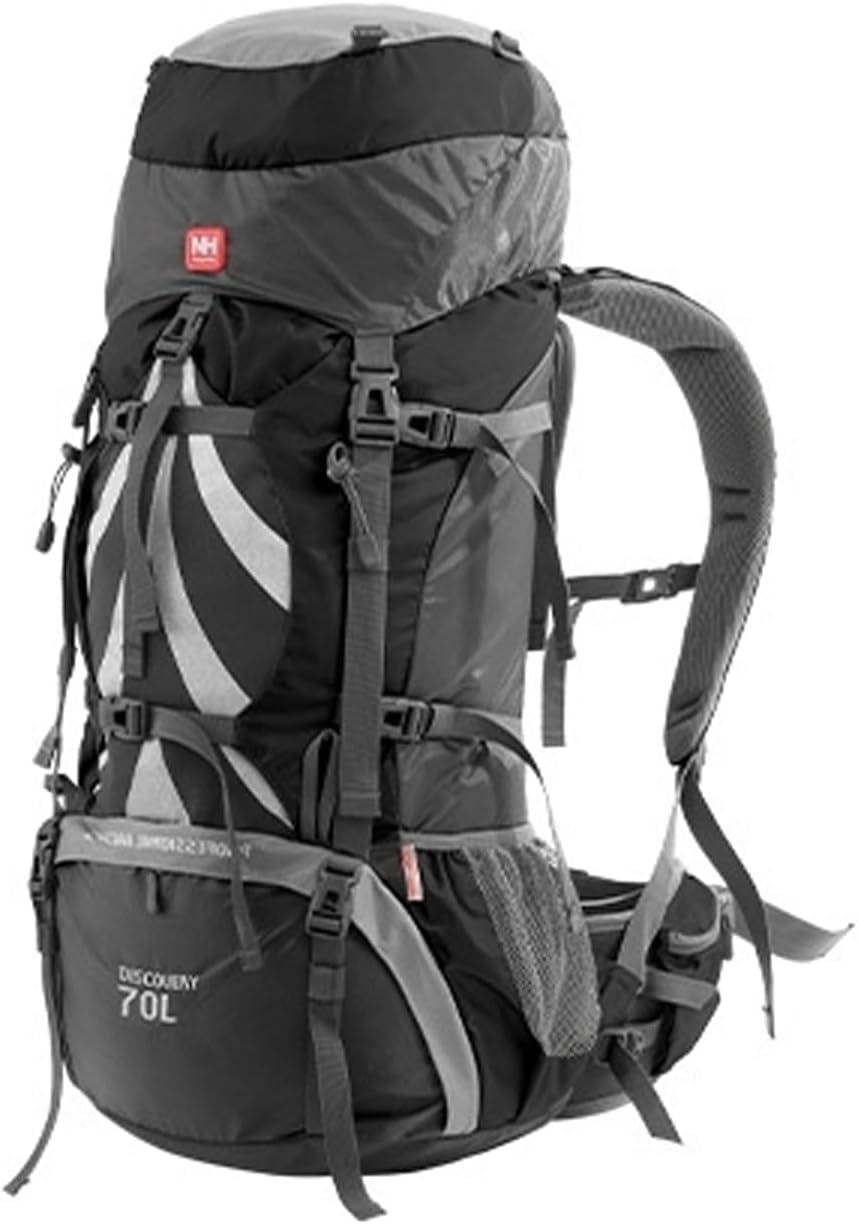 Naturehike 70+5L Lightweight Hiking Backpack, Tear-resistant Fabrics-Light CR Carrying System-Comfortable Weight-Bearing(Gray)