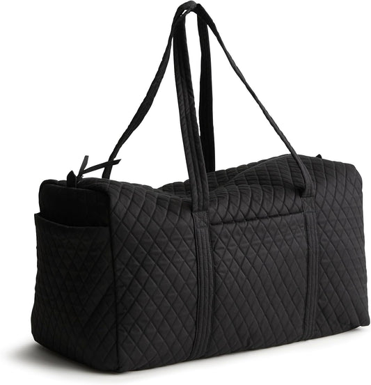 Vera Bradley Women's Premium Cotton Large Original Duffel Bag Travel, Moonless Night, One Size