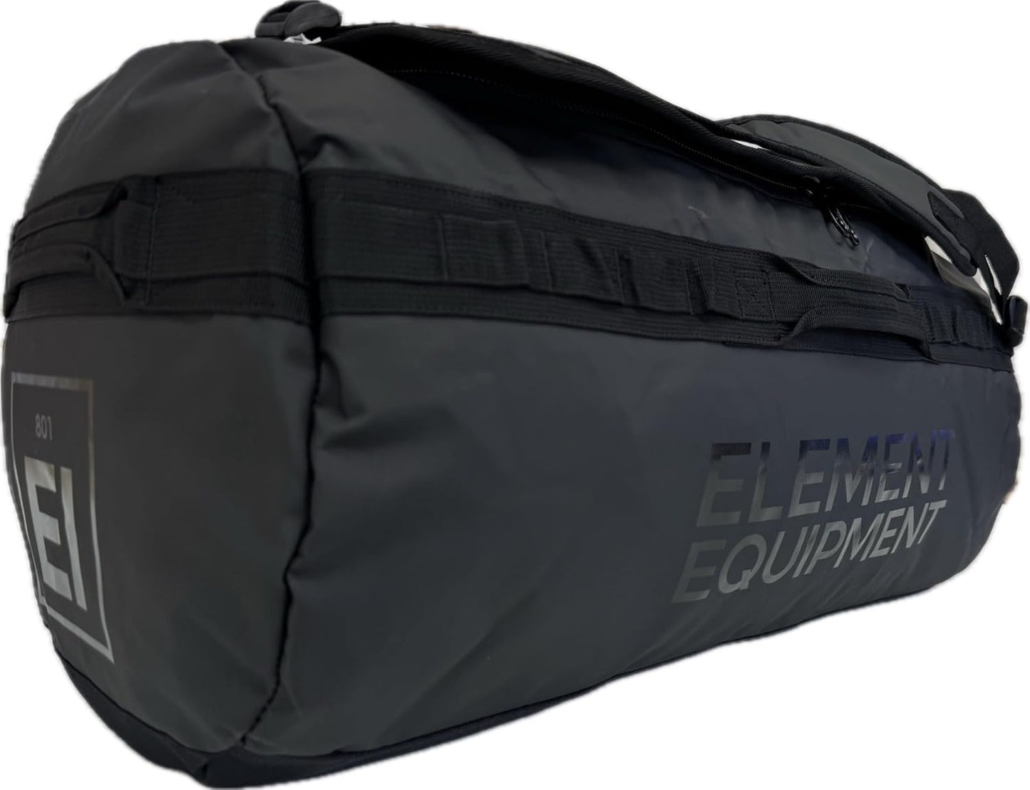 Element Equipment Trailhead Duffel Bag Shoulder Straps Waterproof Black/Black Large