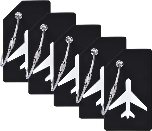 5Pack Silicone Luggage Tag with Name ID Card Perfect to Quickly Spot Luggage Suitcase by Ovener