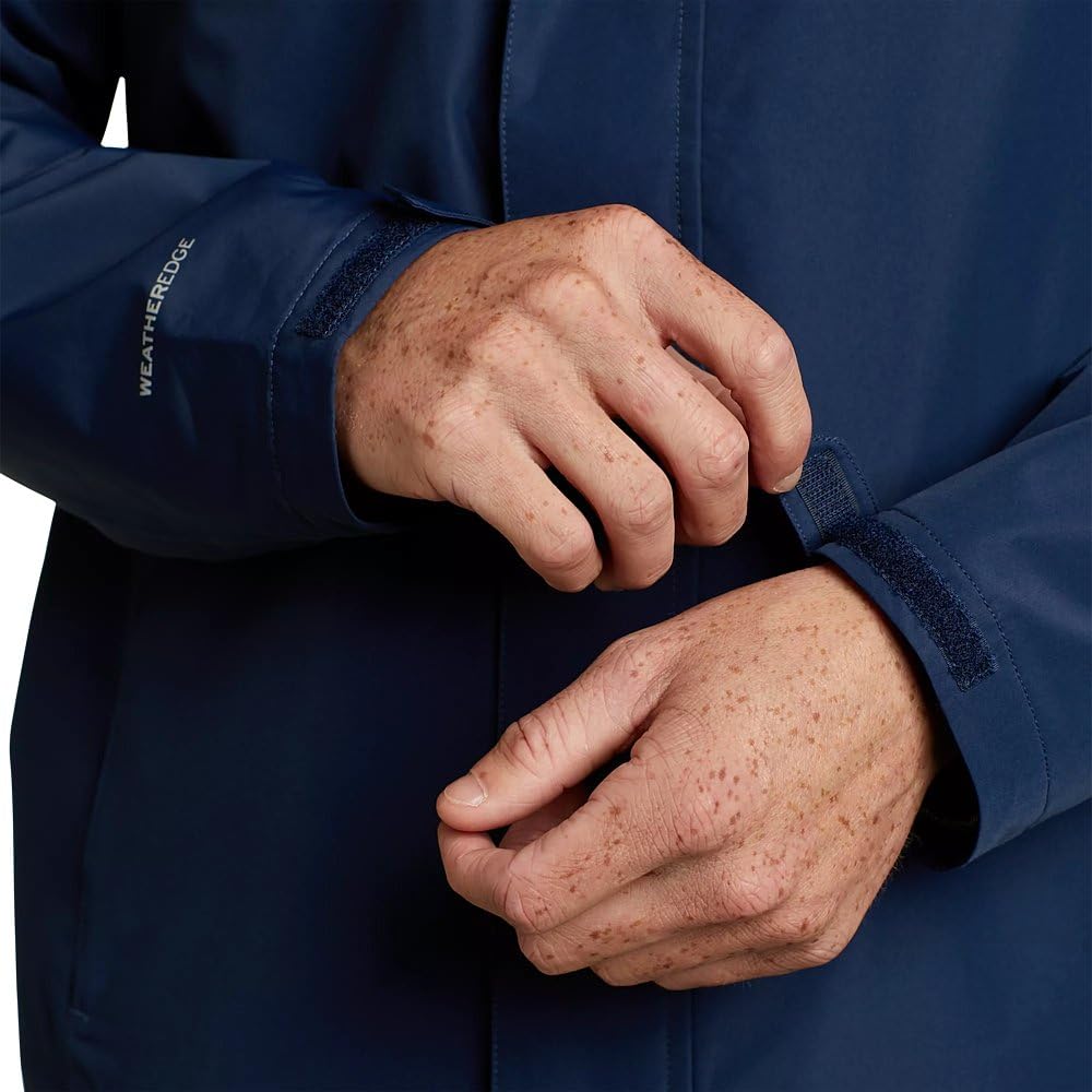 Eddie Bauer Men's Rainfoil Packable Jacket, Dark Smoke Recycled, Medium