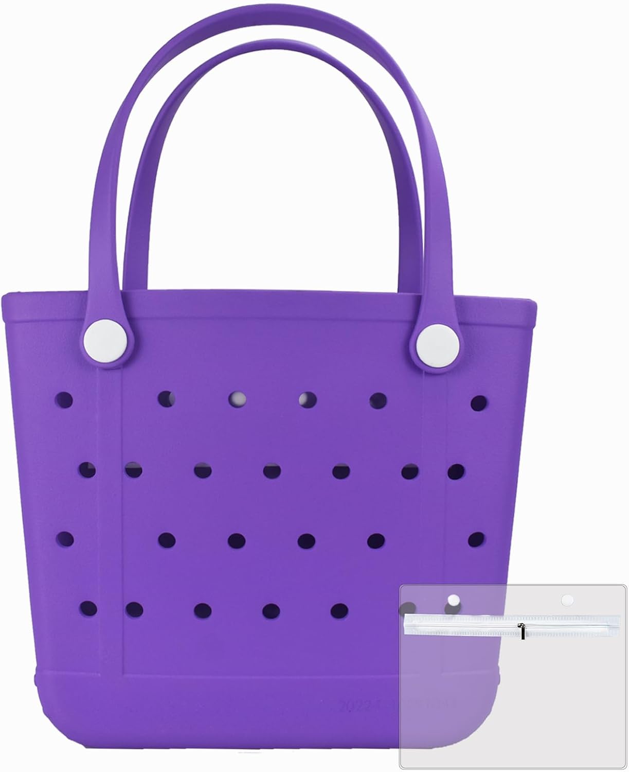 Medium Beach Bag, Waterproof Rubber Beach Bag, Washable Open Tote Bag Durable Tote Travel Bags for Outdoor Sport