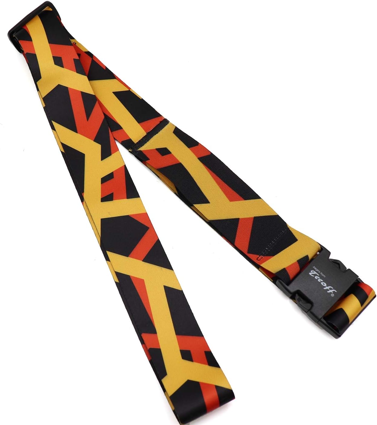Teeoff Elastic Luggage Straps Suitcase Belts Travel Bag Accessories Adjustable 220CM (Geometric)