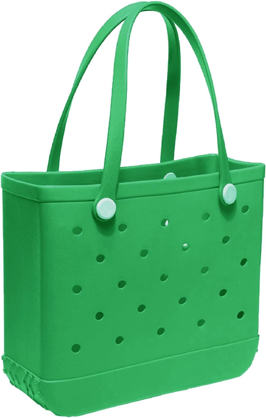 Medium Rubber Beach Bag for Men & Women, Large Capacity Rubber Travel Tote Bag for the Beach Boat Pool