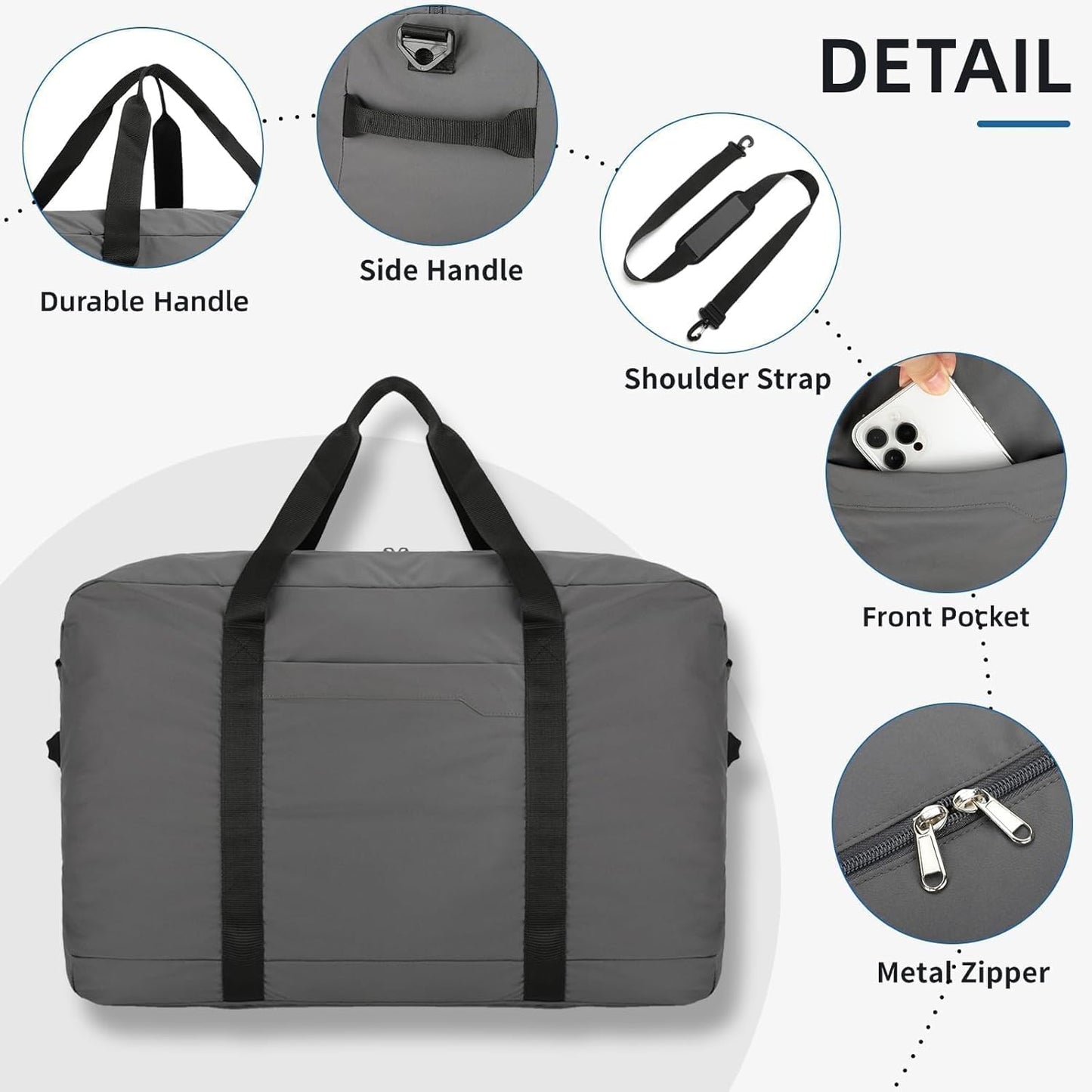 Extra Large Duffle Bag, 110L Storage Foldable Travel Duffle Bag for Men Women, Lightweight Weekender Bag for Overnight Camping