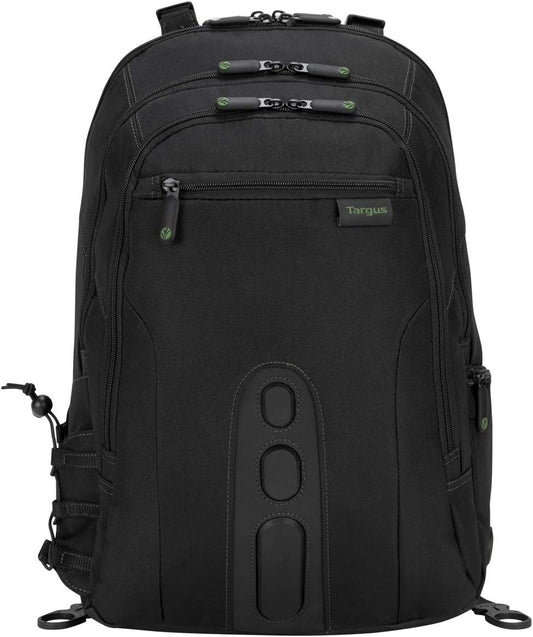 Targus Spruce EcoSmart Travel Laptop Backpack for 15.6 inch Laptops, TSA-Friendly Carry On Backpack Laptop Bag for Work and Travel, Black (TBB013US)