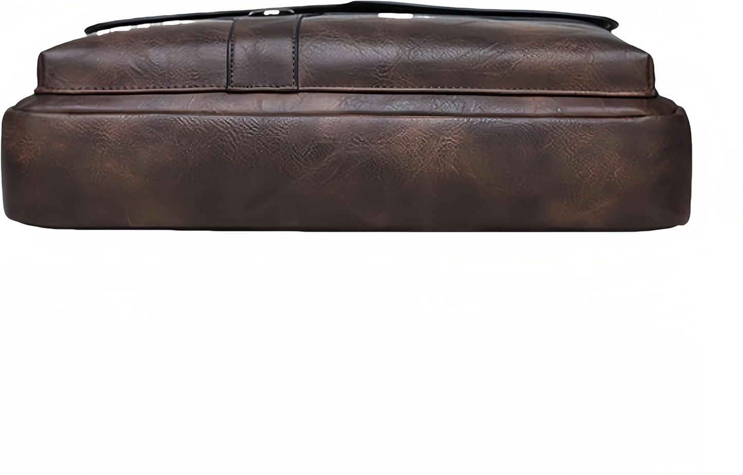 Vintage Leather Laptop Briefcase, 16 Inch Messenger Bag, Crossbody Shoulder Computer Satchel for Men Office Computer Bag